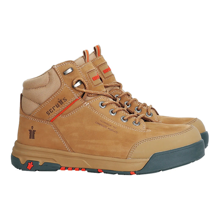 Scruffs Switchback 3 S3L Safety Boots Stone — Side View 