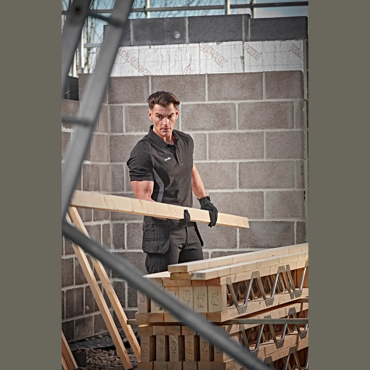 Scruffs Tech Polo Shirt Black — Product Detail 2 