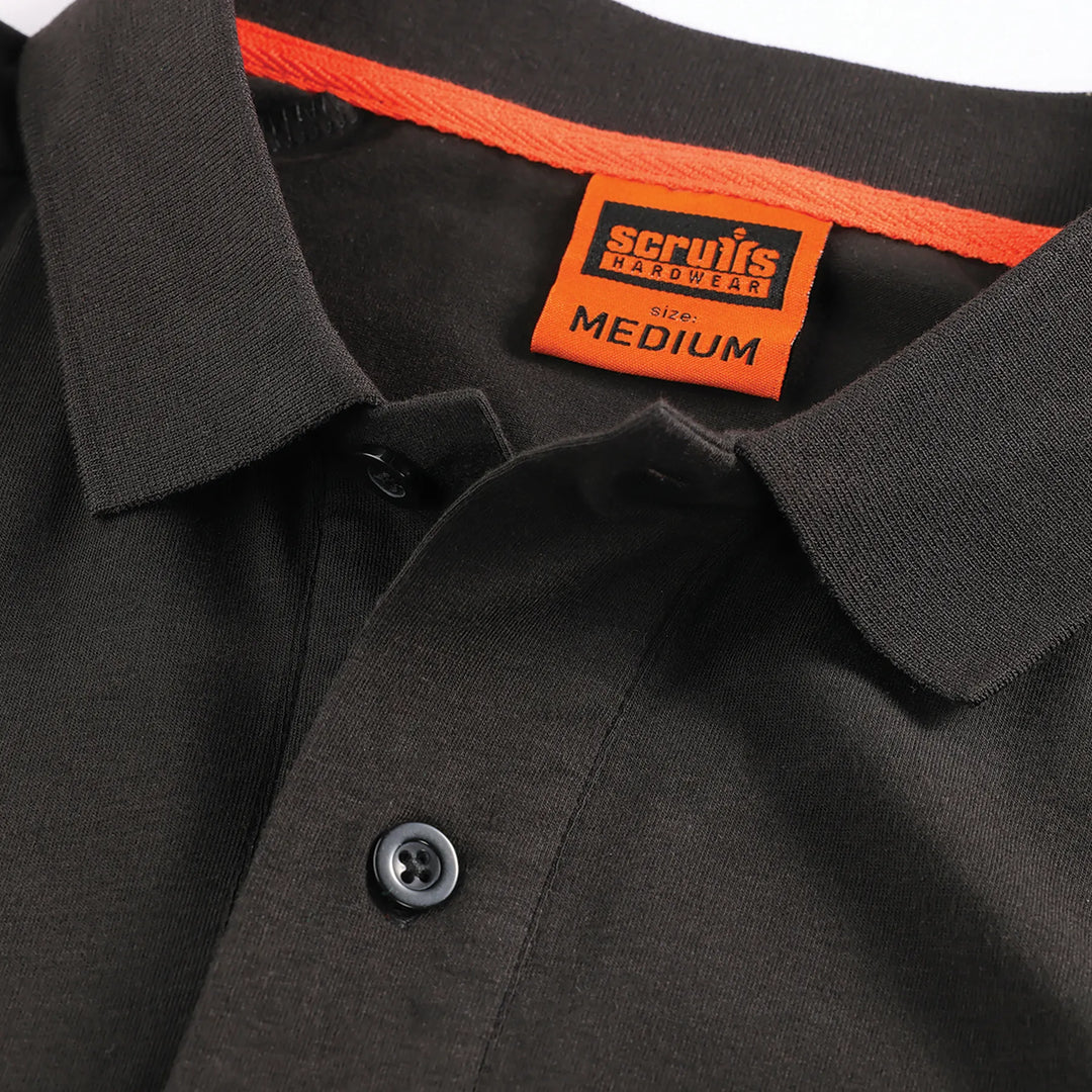 Scruffs Tech Polo Shirt Black — Product Detail 3 