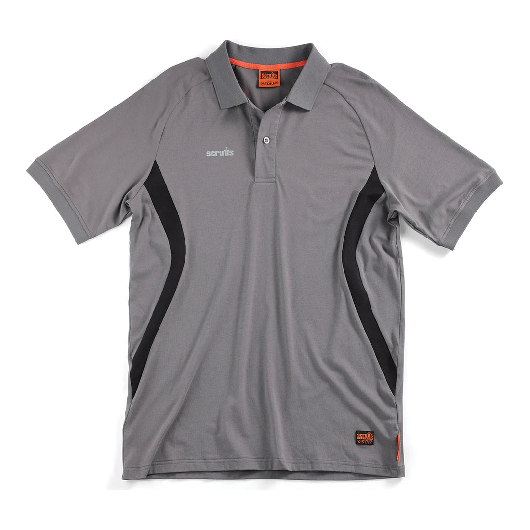 Scruffs Tech Polo Shirt Graphite — Hero #colour_graphite