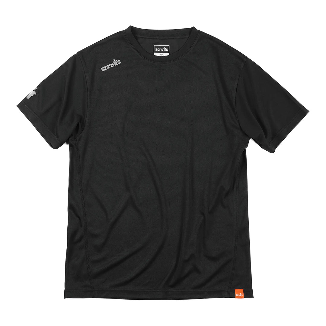 Scruffs Tech T-Shirt Black — Hero #colour_black
