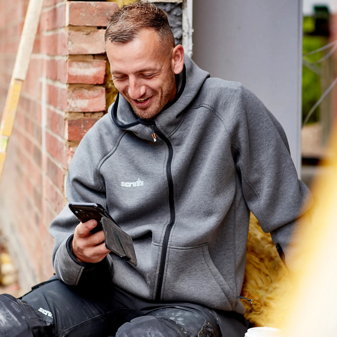 Scruffs Trade Air-Layer Hoodie Charcoal — Product Detail 2 