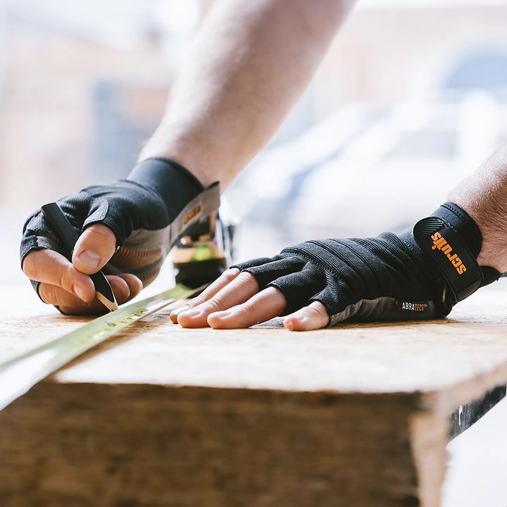 Scruffs Trade Fingerless Gloves Black — Worn on Site 
