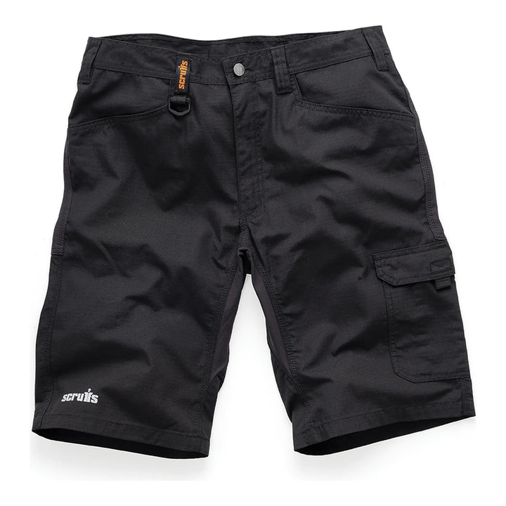 Scruffs Trade Flex Shorts Black — Hero 