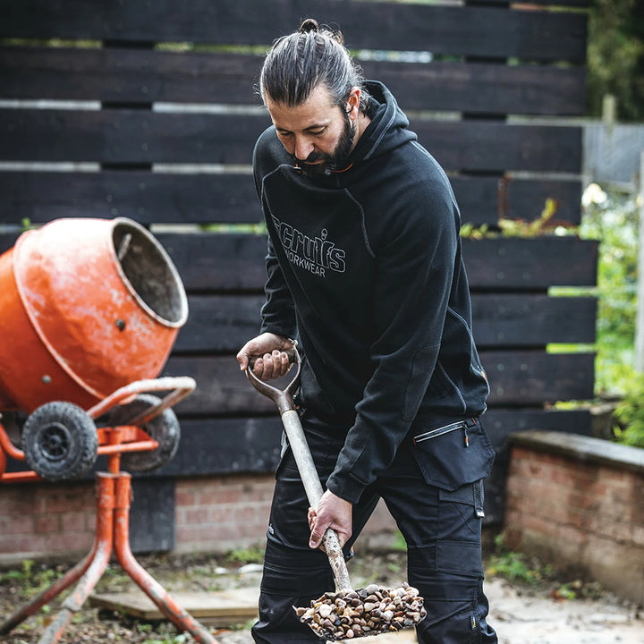 Scruffs Trade Hoodie Black — Worn on Site 