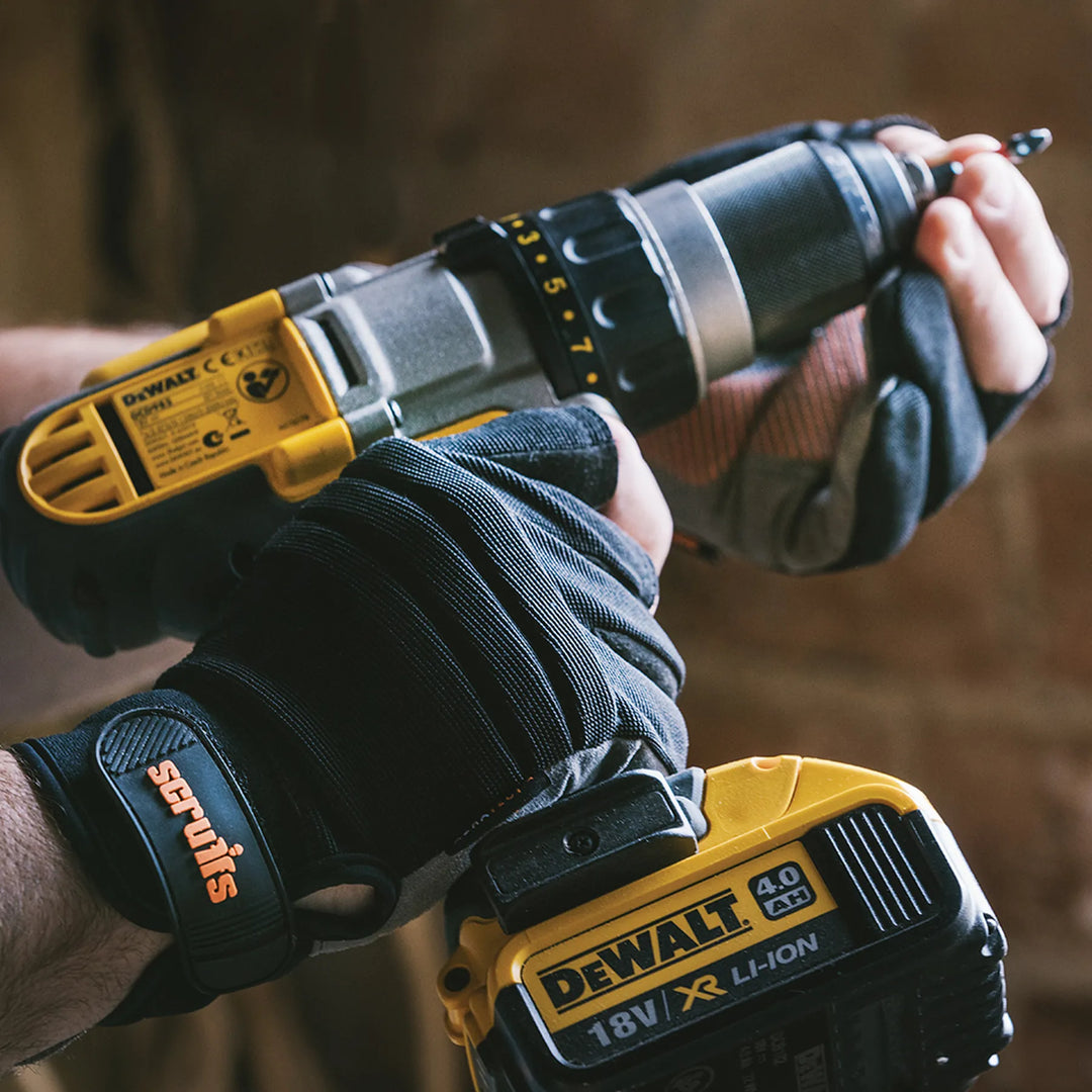 Scruffs Trade Precision Gloves Black — Worn on Site 