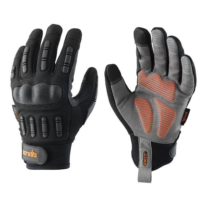 Scruffs Trade Shock Impact Gloves Black — Hero 