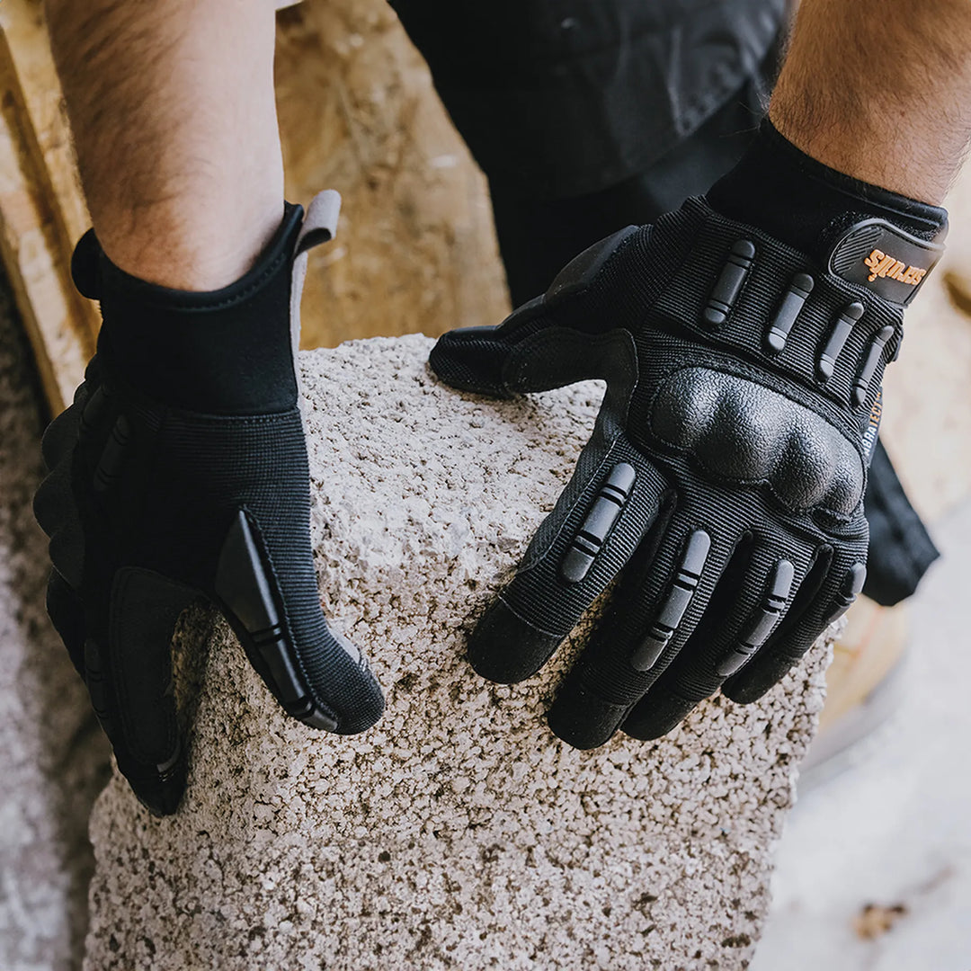 Scruffs Trade Shock Impact Gloves Black — Worn on Site 