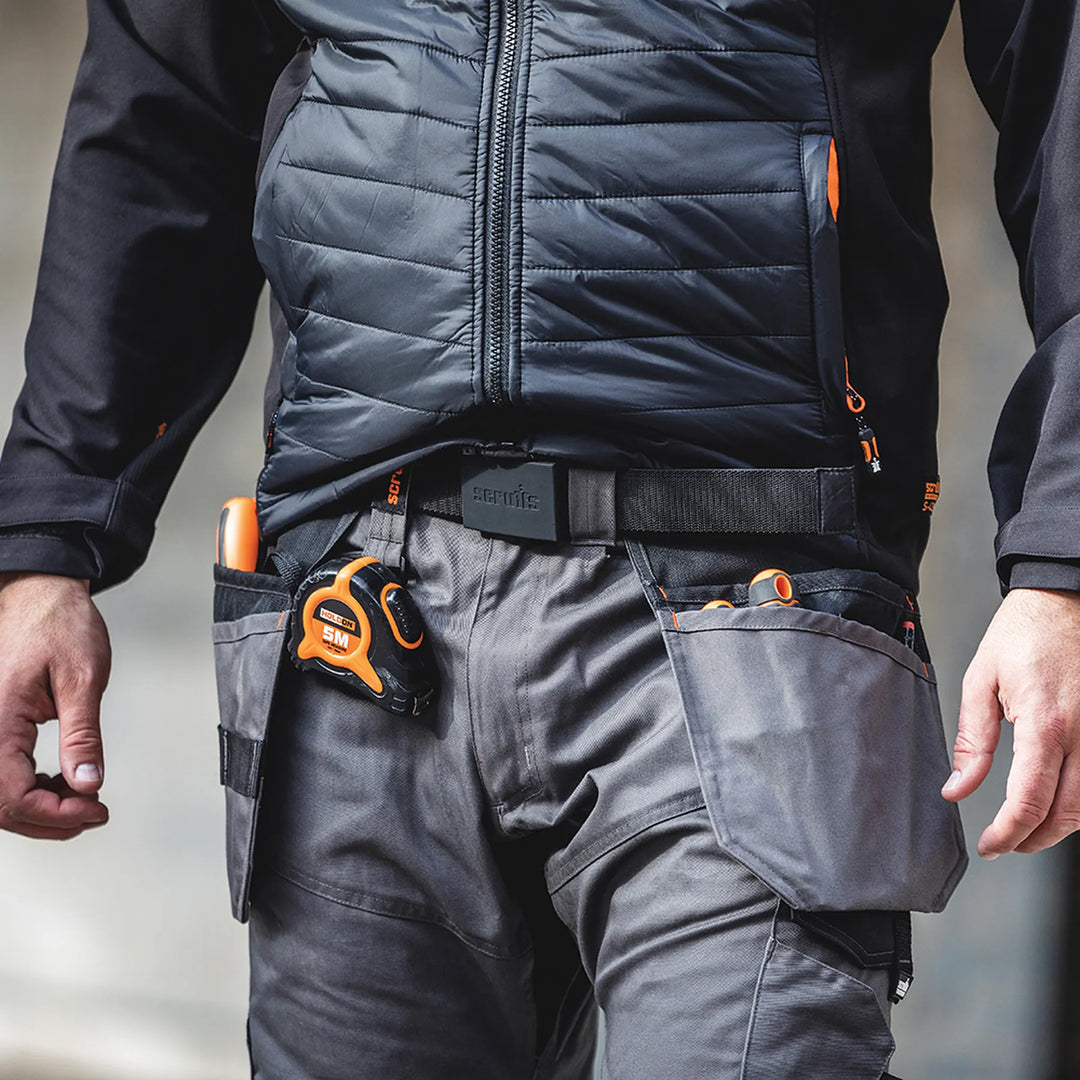 Scruffs Trade Stretch Belt Black — Worn on Site 