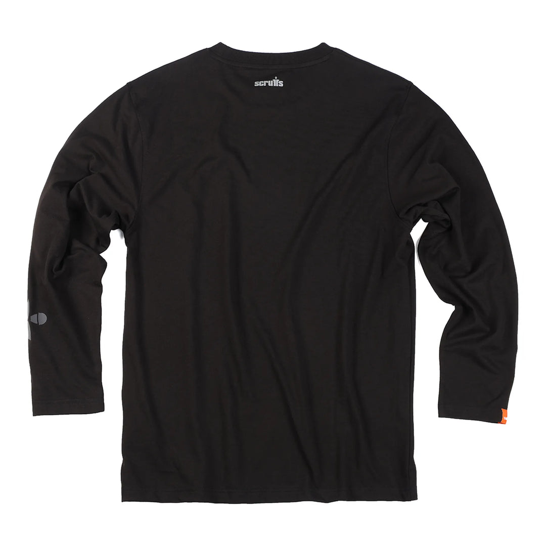 Scruffs Winslow Long Sleeve T-Shirt Black — Product Detail 1 