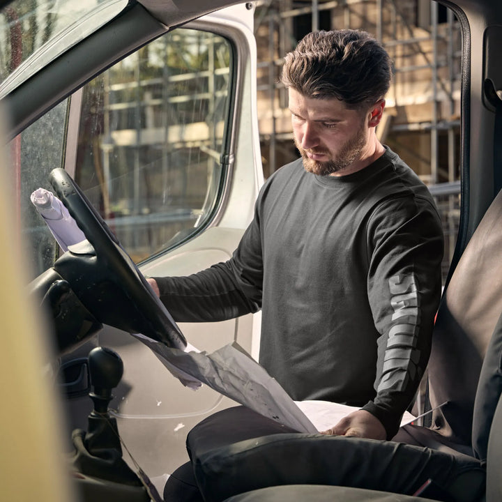 Scruffs Winslow Long Sleeve T-Shirt Black — Product Detail 2 