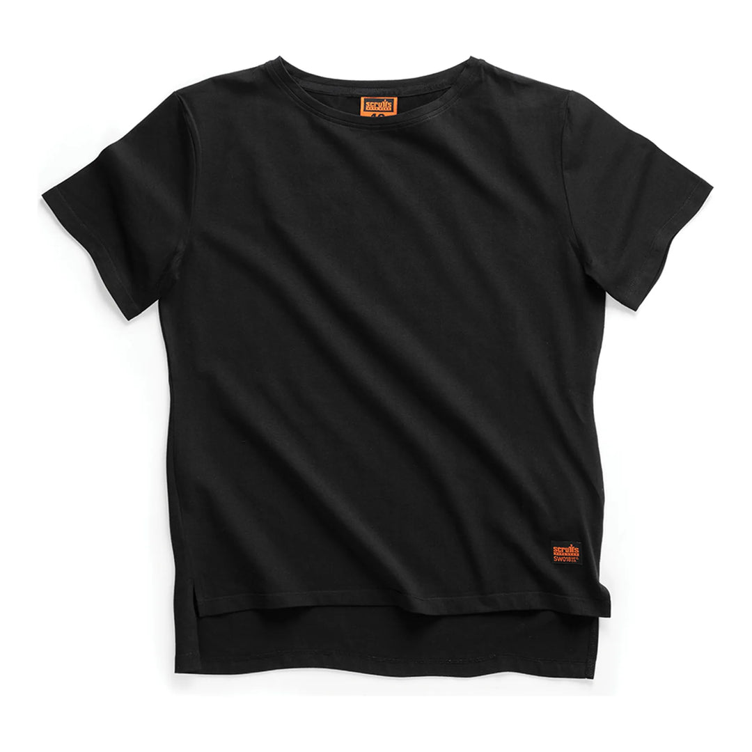 Scruffs Womens Trade T-shirt Black — Hero #colour_black