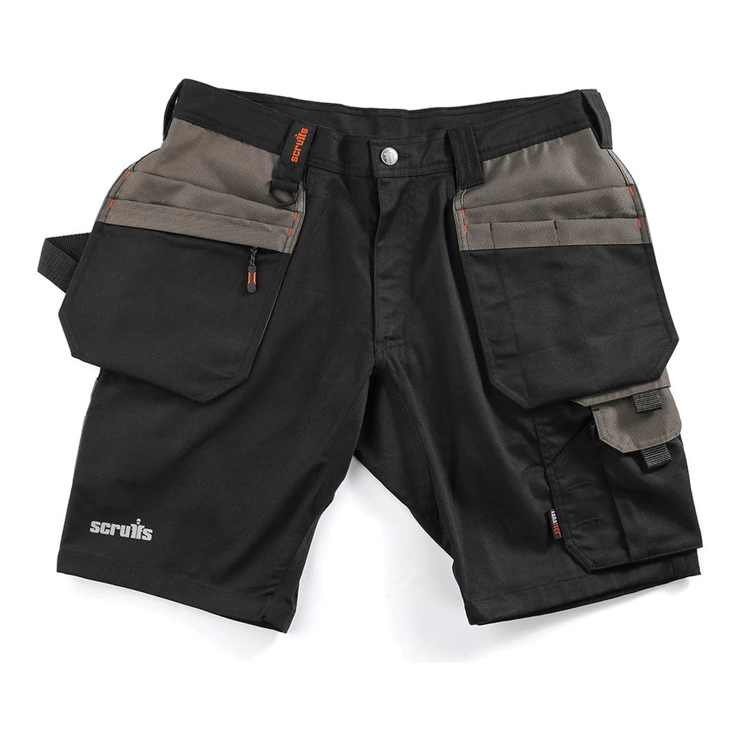 Scruffs Worker Plus Holster Shorts Black — Hero #colour_black