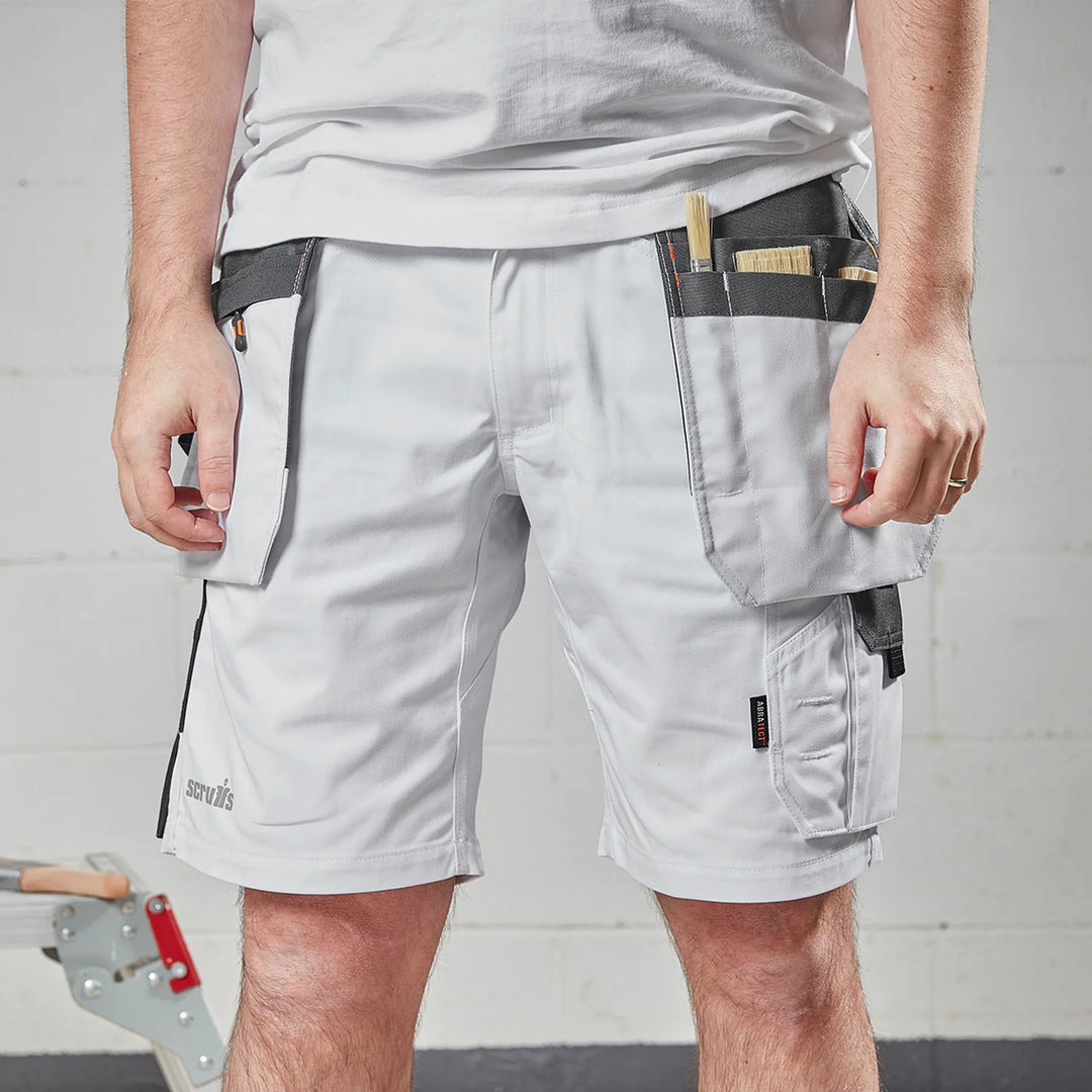 Scruffs Worker Plus Holster Shorts White — Product Detail 11 