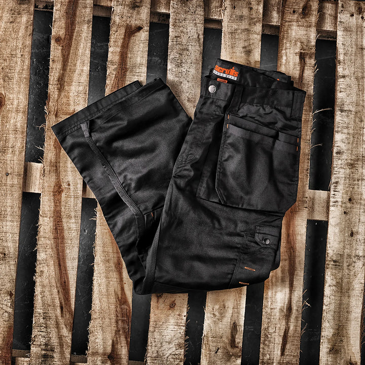 Scruffs Worker Plus Trousers Black — Worn on Site 