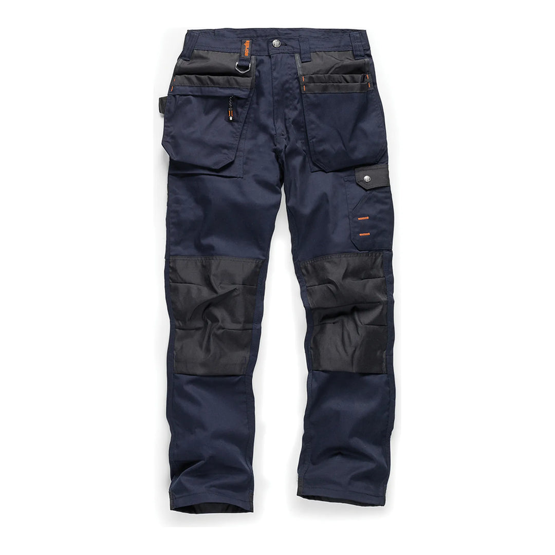 Scruffs Worker Plus Trousers Navy — Hero #colour_navy