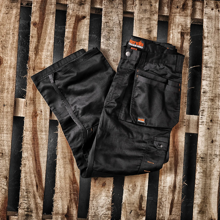 Scruffs Worker Plus Trousers Navy — Worn on Site 