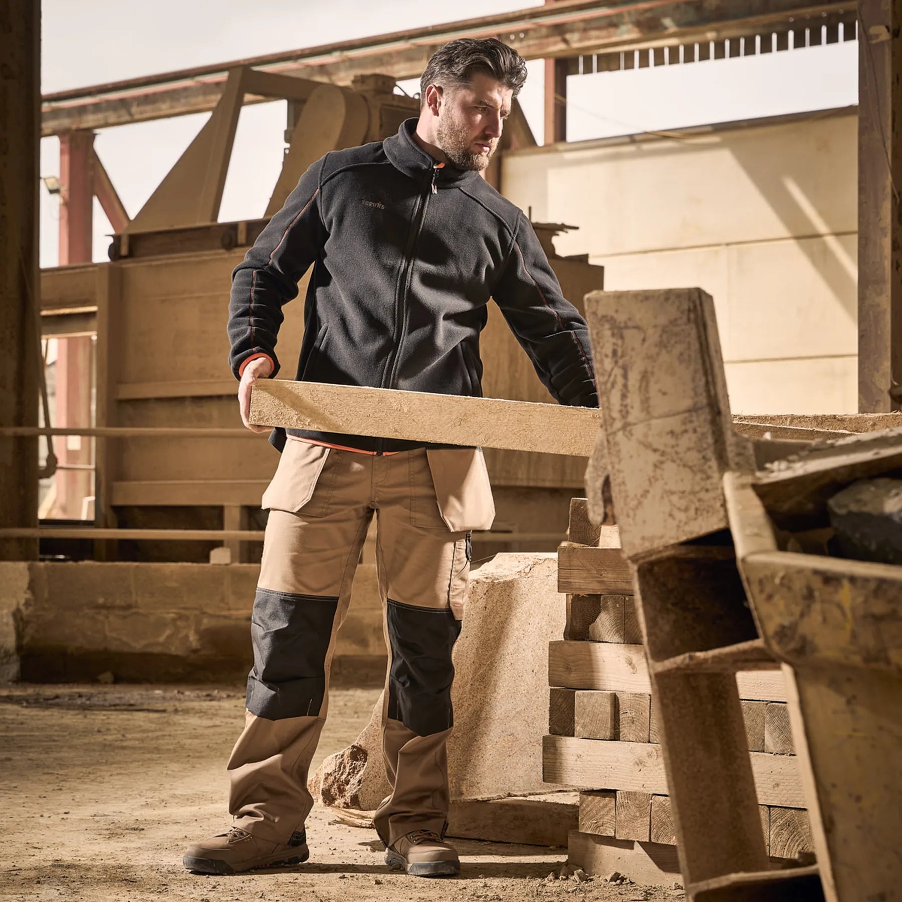 Scruffs Worker Plus Trousers Stone — Product Detail 14 #colour_stone
