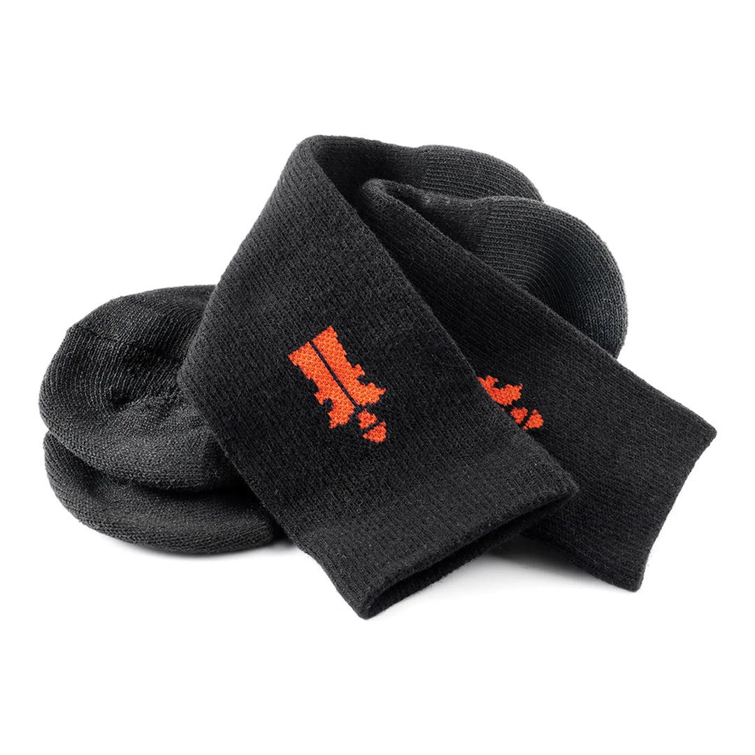 Scruffs Worker Socks 3 Pack Black — Hero #colour_black