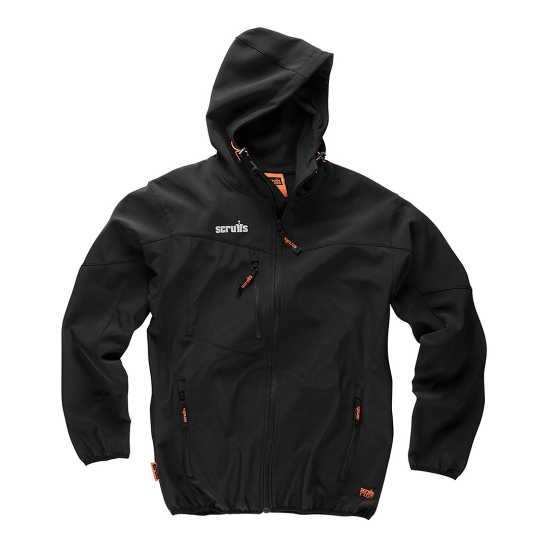 Scruffs Worker Softshell Jacket Black — Hero 