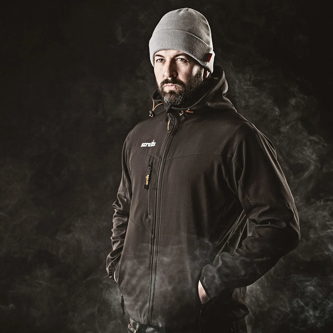 Scruffs Worker Softshell Jacket Black — Worn on Site 