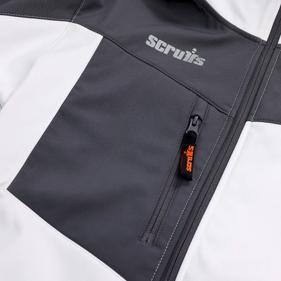 Scruffs Worker Softshell Jacket White/Graphite — Product Detail 5 
