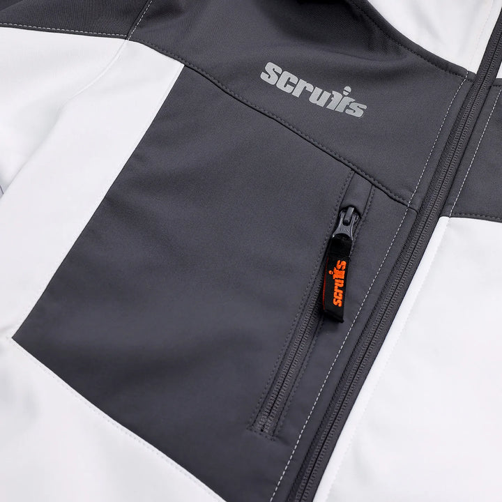 Scruffs Worker Softshell Jacket White/Graphite — Product Detail 5 