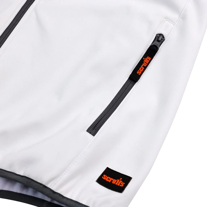 Scruffs Worker Softshell Jacket White/Graphite — Product Detail 6 