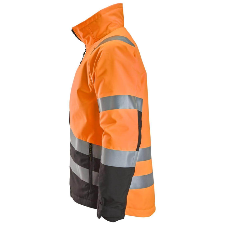 snickers 1153 high vis winter jacket class 2 3 Hi Vis Orange Black left #colour_hi-vis-orange-black