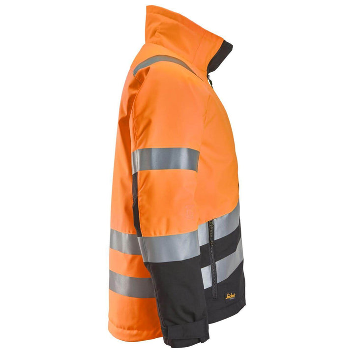 snickers 1153 high vis winter jacket class 2 3 Hi Vis Orange Black right #colour_hi-vis-orange-black