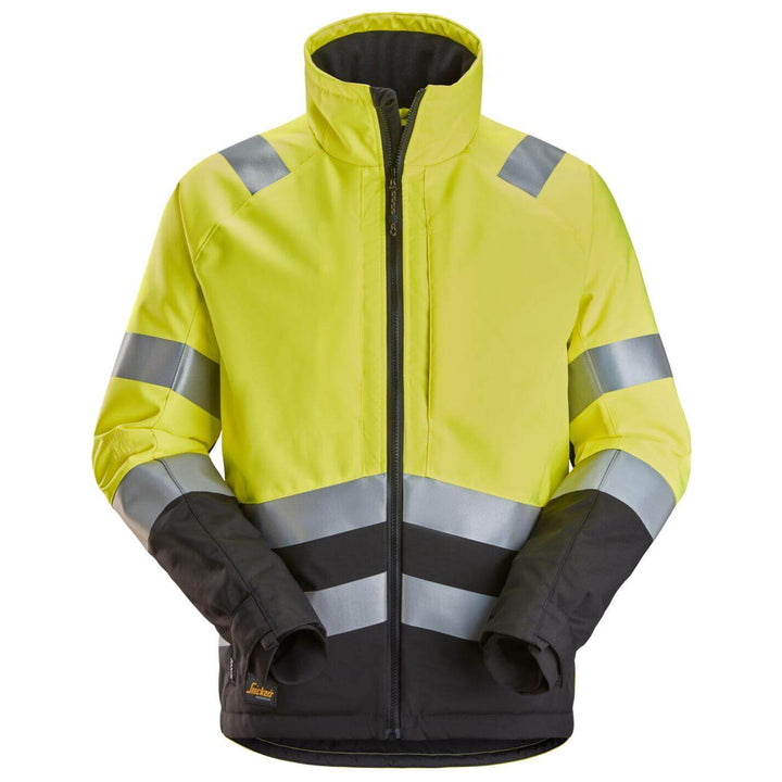 snickers 1153 high vis winter jacket class 2 3 Hi Vis Yellow Black Main #colour_hi-vis-yellow-black