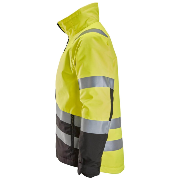 snickers 1153 high vis winter jacket class 2 3 Hi Vis Yellow Black left #colour_hi-vis-yellow-black
