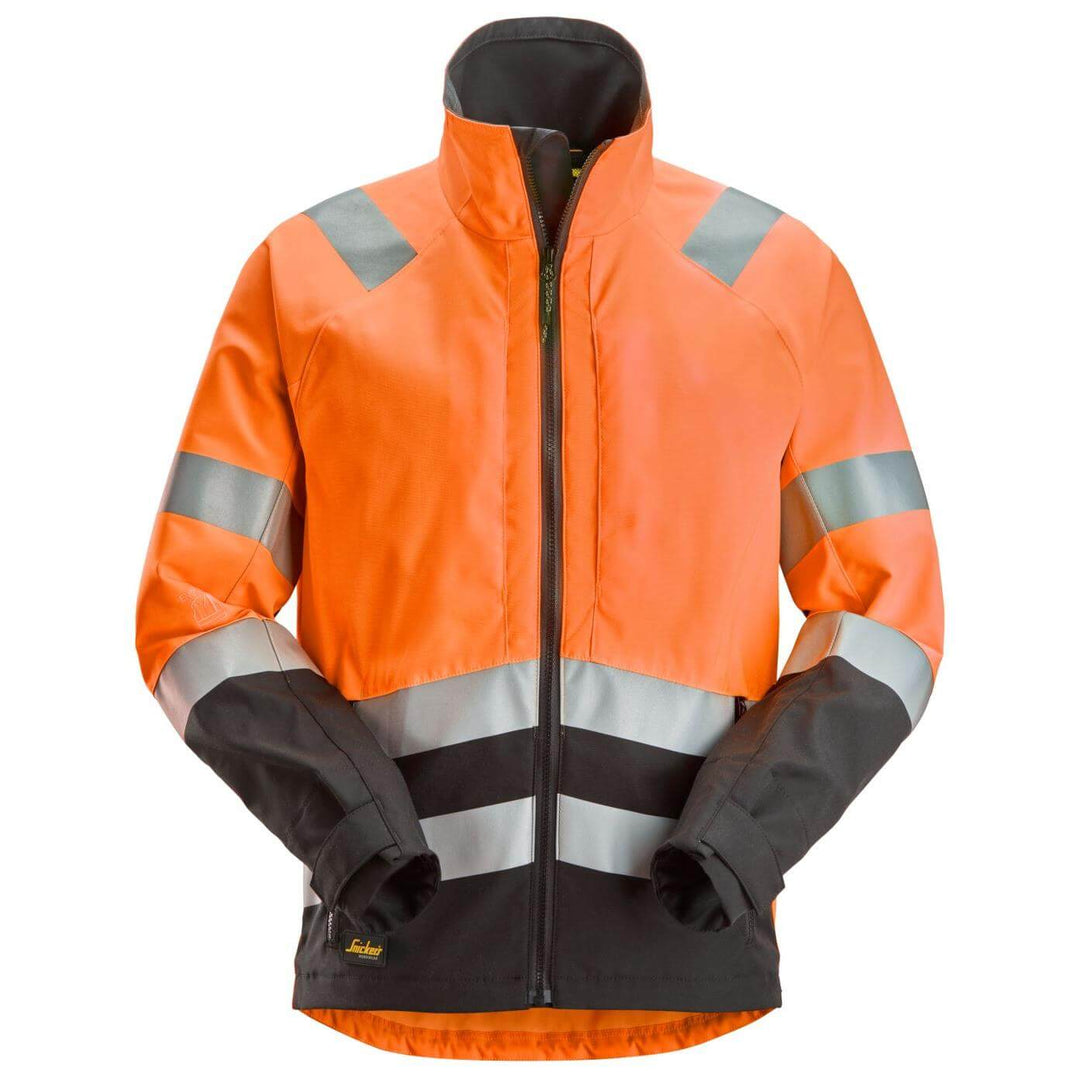 snickers 1532 high vis jacket class 2 3 Hi Vis Orange Black Main #colour_hi-vis-orange-black