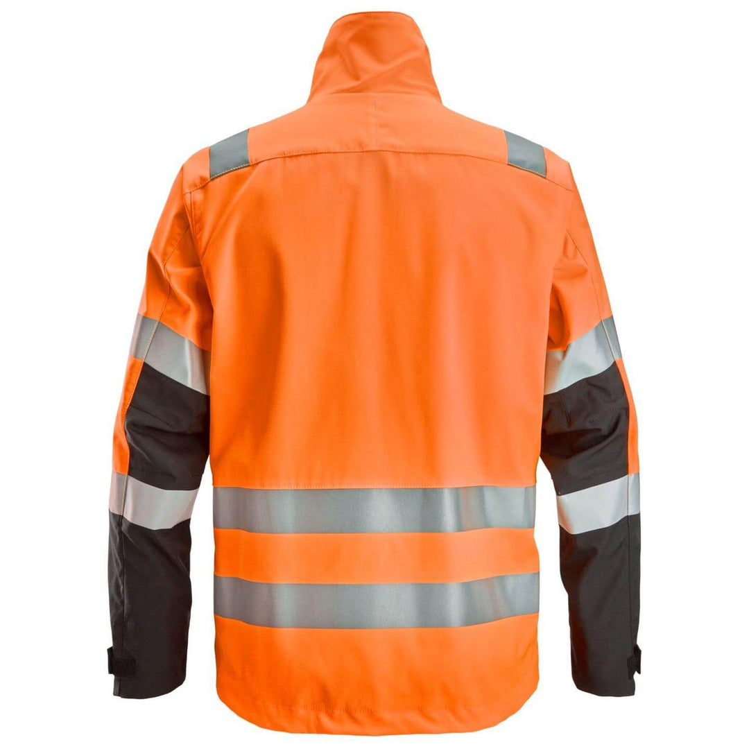snickers 1532 high vis jacket class 2 3 Hi Vis Orange Black back #colour_hi-vis-orange-black