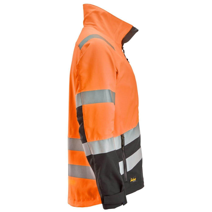 snickers 1532 high vis jacket class 2 3 Hi Vis Orange Black right #colour_hi-vis-orange-black