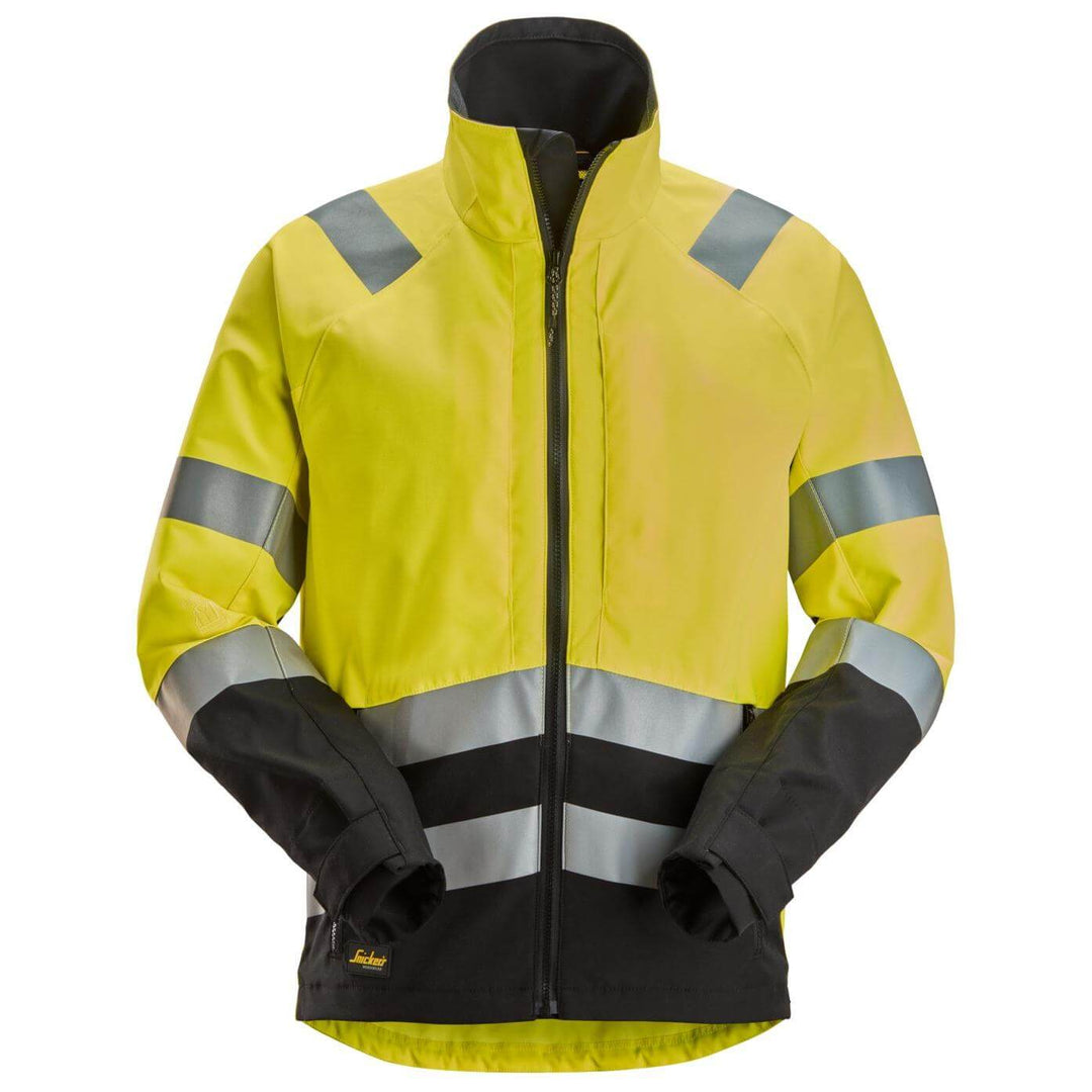 snickers 1532 high vis jacket class 2 3 Hi Vis Yellow Black Main #colour_hi-vis-yellow-black