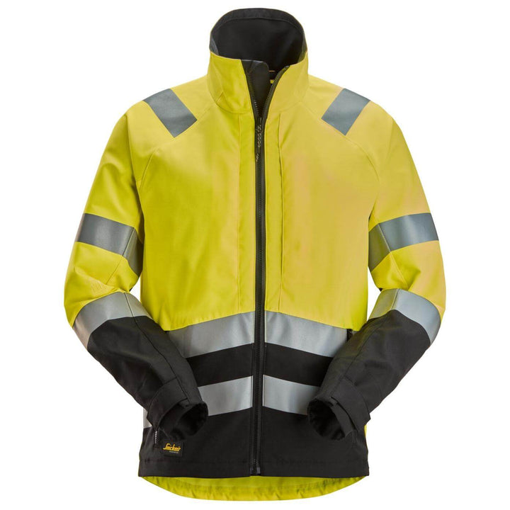 snickers 1532 high vis jacket class 2 3 Hi Vis Yellow Black Main #colour_hi-vis-yellow-black