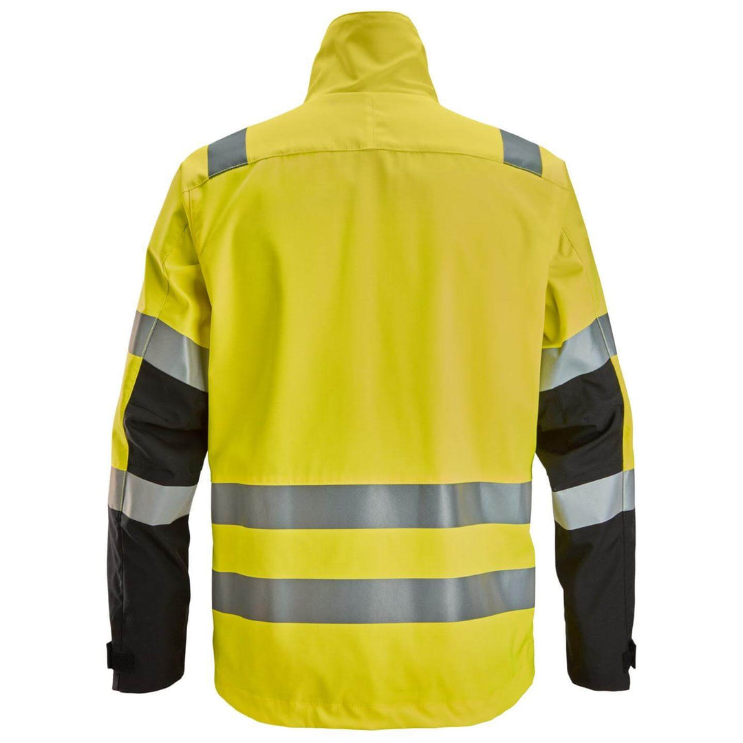 snickers 1532 high vis jacket class 2 3 Hi Vis Yellow Black back #colour_hi-vis-yellow-black
