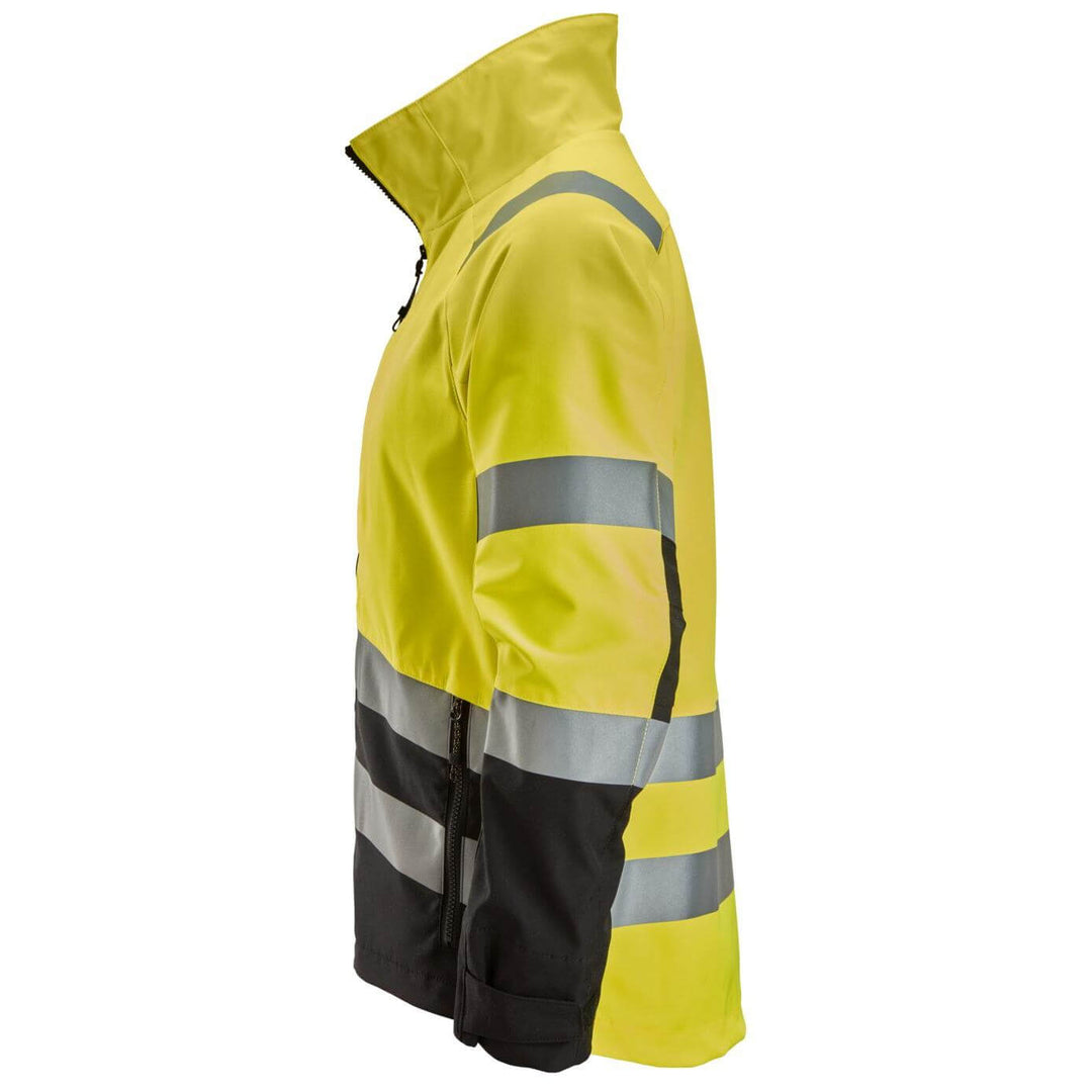 snickers 1532 high vis jacket class 2 3 Hi Vis Yellow Black left #colour_hi-vis-yellow-black