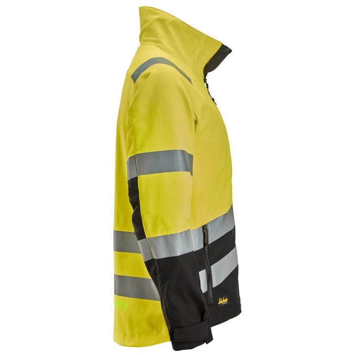 snickers 1532 high vis jacket class 2 3 Hi Vis Yellow Black right #colour_hi-vis-yellow-black