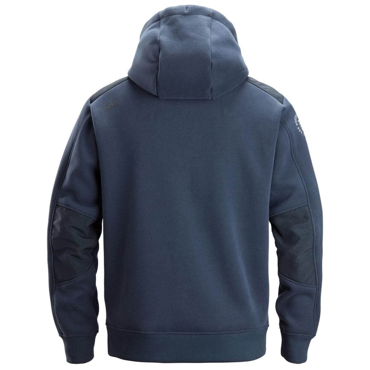 snickers 2875 cordura tech sweatshirt full zip hoodie Navy Dark Navy back #colour_navy-dark-navy