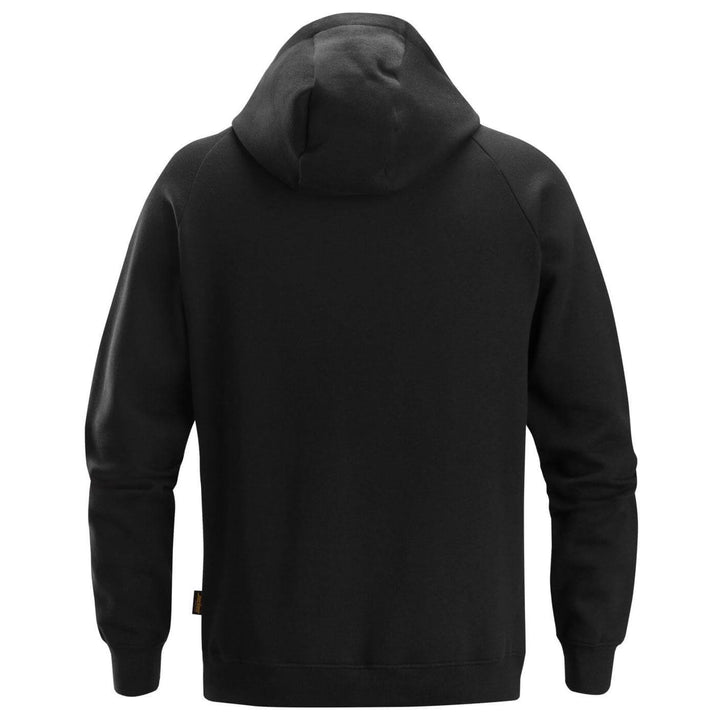 snickers 2896 small logo hoodie Black back #colour_black