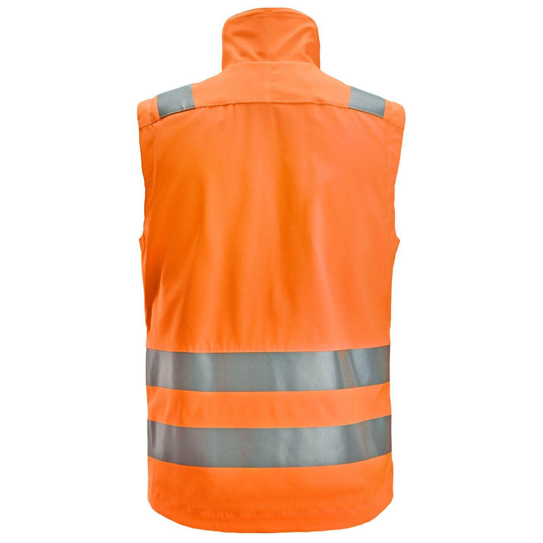 snickers 4534 high vis vest class 1 2 Hi Vis Orange back #colour_hi-vis-orange