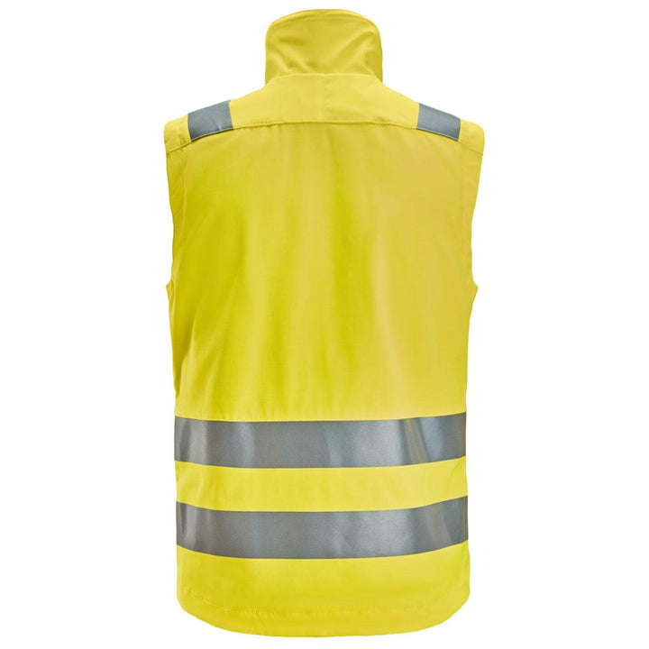 snickers 4534 high vis vest class 1 2 Hi Vis Yellow back #colour_hi-vis-yellow
