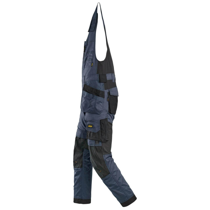 snickers 6012 allroundwork stretch one piece trousers holster pockets Navy Black left #colour_navy-black