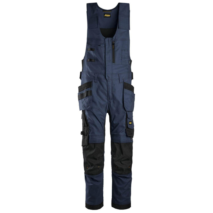 snickers 6014 allroundwork canvas stretch one piece trousers holster pockets Navy Black Main #colour_navy-black
