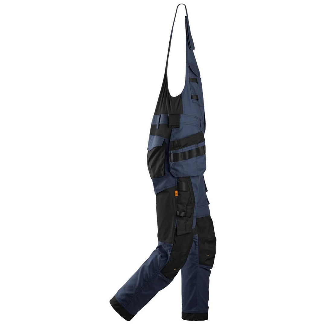 snickers 6014 allroundwork canvas stretch one piece trousers holster pockets Navy Black right #colour_navy-black