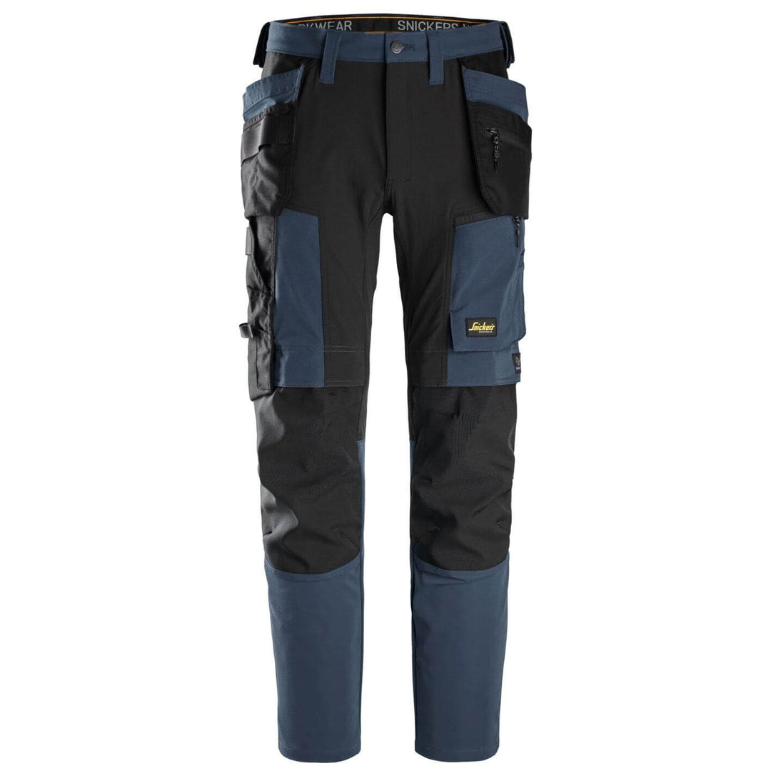 snickers 6218 allroundwork stretch trousers holster pockets Navy Black Main #colour_navy-black