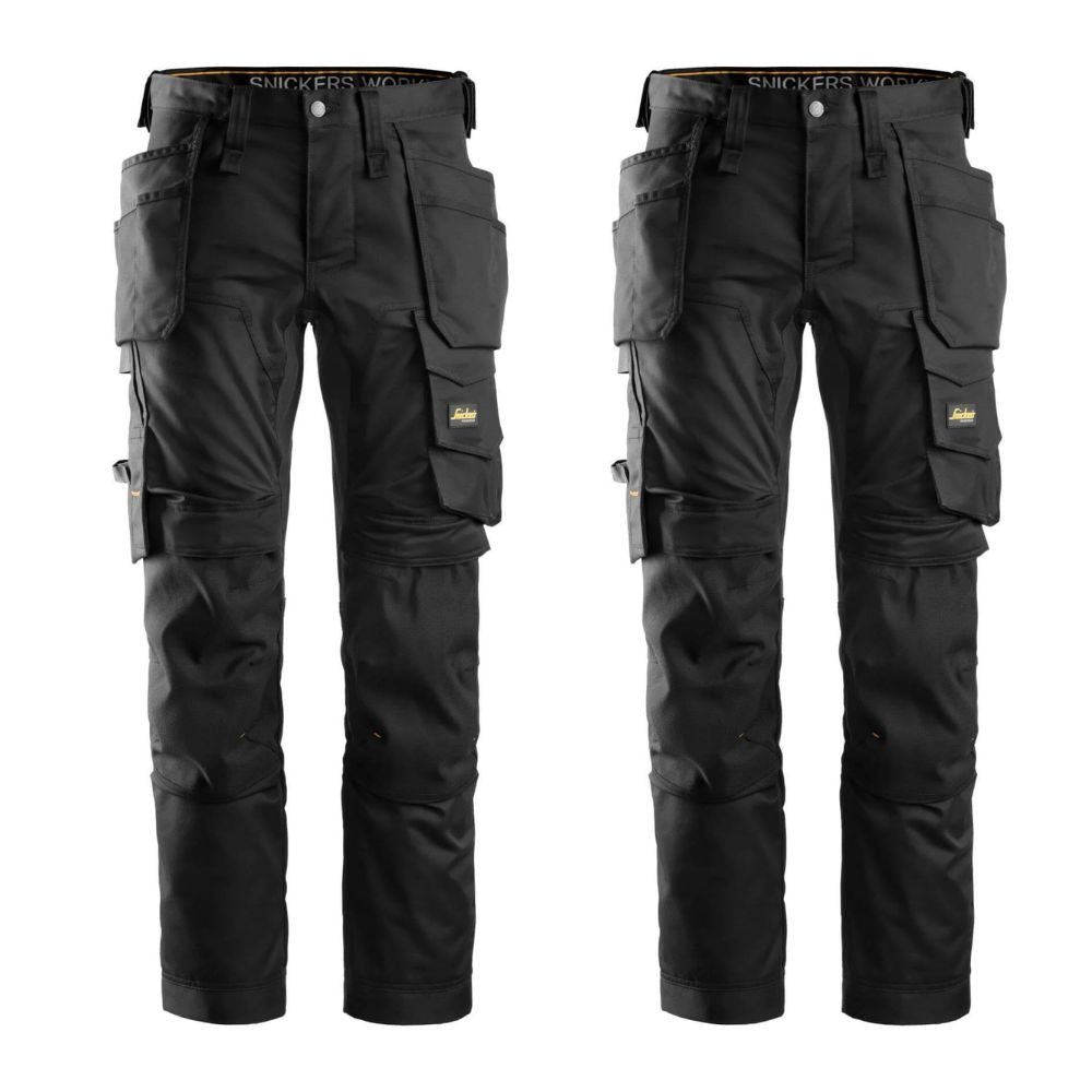 snickers-6241-allroundwork-slim-fit-stretch-trousers-with-holster-pockets-black-twin-pack-deal 