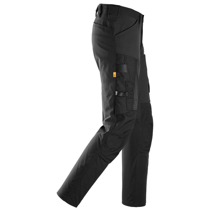 snickers 6318 allroundwork stretch trousers Black Black right #colour_black-black